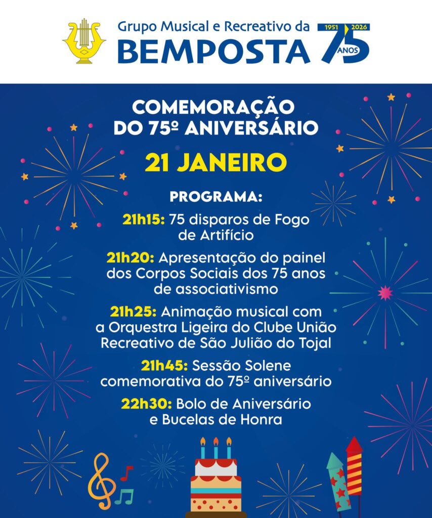 75º aniversário do Grupo Musical e Recreativo da Bemposta