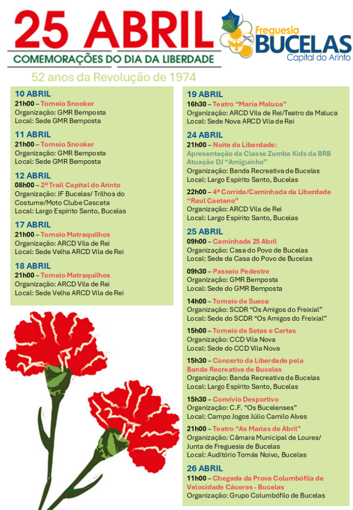 Comemorações do 25 Abril