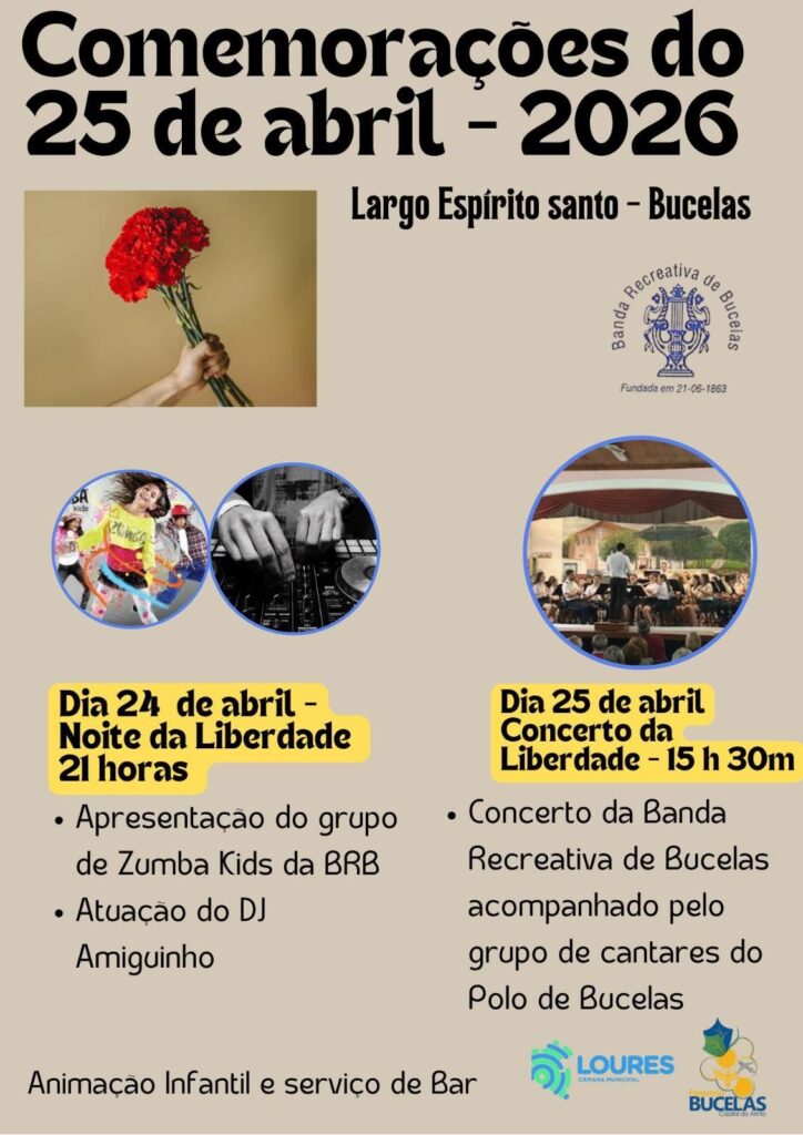 Comemorações do 25 de abril - Banda Recreativa de Bucelas