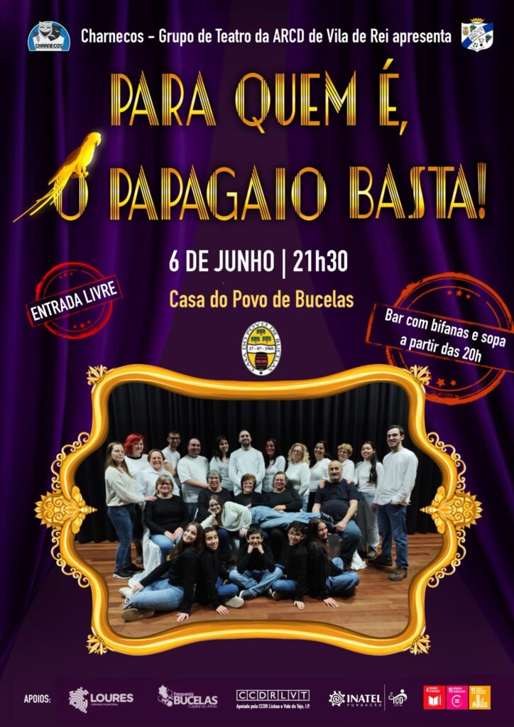 Teatro \"Para quem é, o papagaio basta!\"