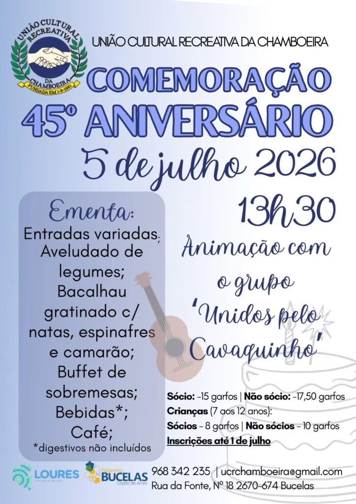 45º aniversário da U.C.R. Chamboeira